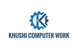 logo KHUSHI COMPUTER WORK 