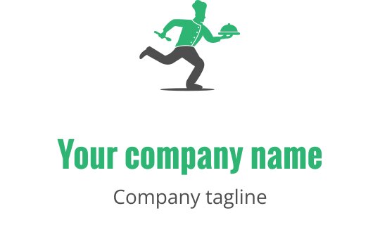 Levering af mad logo