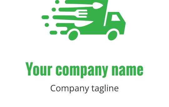 Levering af mad logo