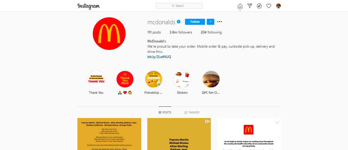 Instagram-profil macdonalds Instagram-profil macdonalds