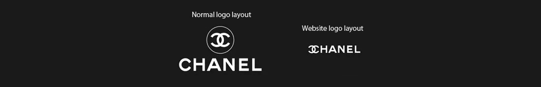 Chanel-logo på hjemmeside