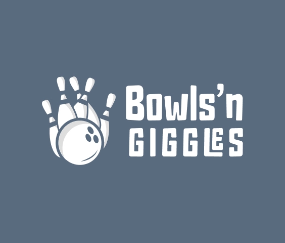 Bowlinglogo med illustration af kegle