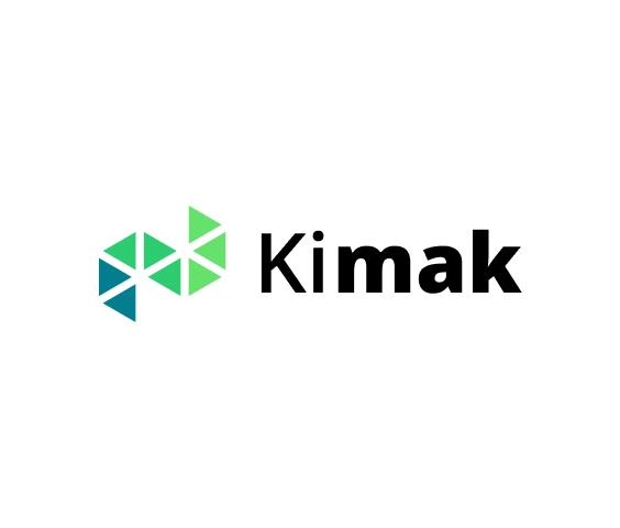 Grønt geometrisk abstrakt virksomhedslogo