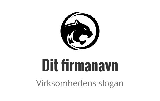 Rent og moderne logo design med fet typografi og enkel layout