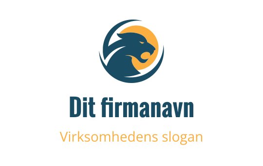Moderne panterlogo i teal og gull i sirkulær ramme