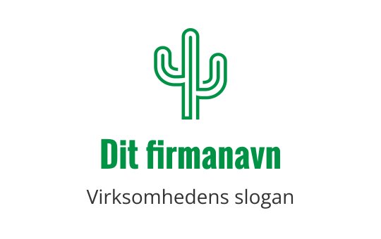 Moderne grønn kaktus logo design med rene linjer og avrundede kanter