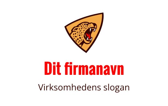 Moderne logo design av en modig leopardhode i en brun skjoldform