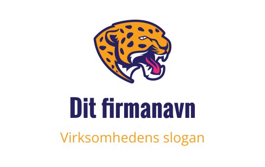Moderne jaguar logo design med livlige oransje og blå farger
