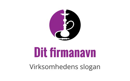 Stilisert lilla profil logo design med moderne typografi