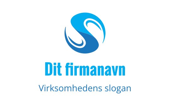 Moderne blå logo med en stilisert S med flytende kurver