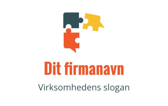 Fargerik puslespillbrikke logo design med fet typografi