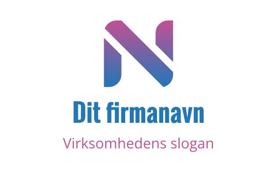 Moderne gradient logo design med en stilisert bokstav N