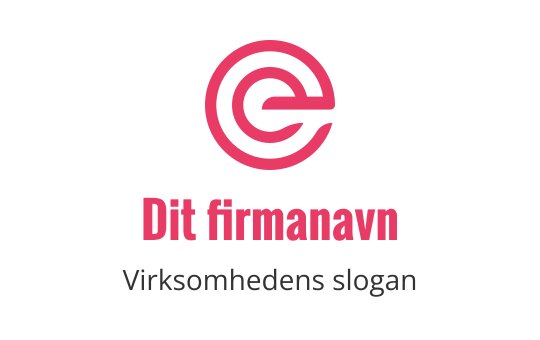 Moderne sirkulær logo med sammenflettede røde og rosa elementer