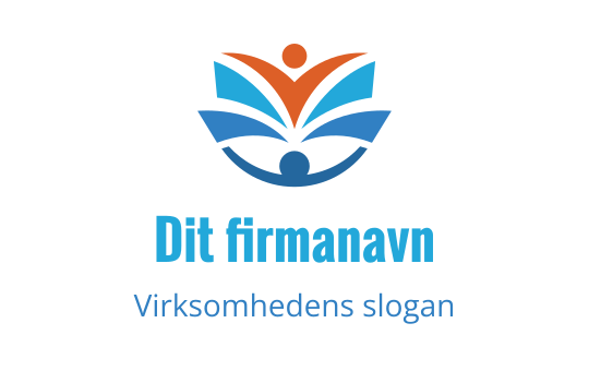Fargerik logo med en stilisert figur og abstrakte blader