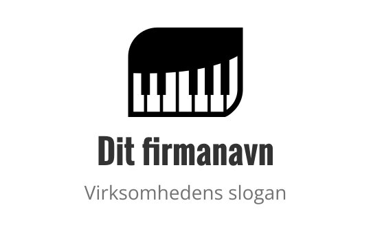 Rent og moderne logo design med fet typografi og enkel layout
