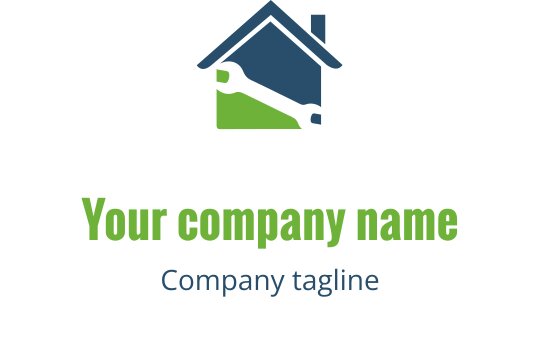 Moderne logo design i teal og lime med sammenflettede gir