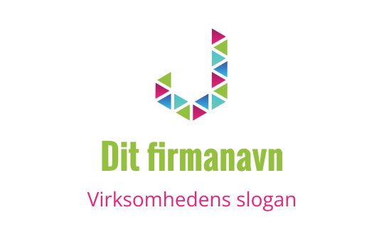 Fargerik geometrisk logo med en stilisert bokstav J