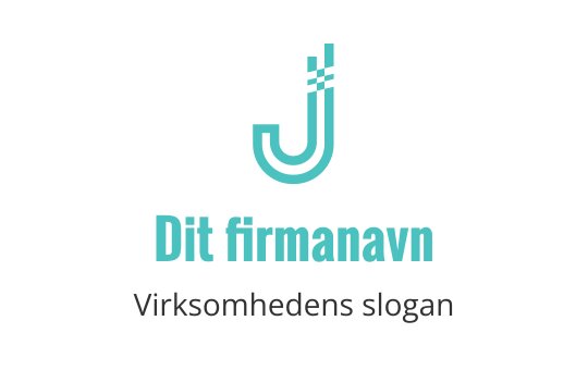 Moderne teal logo med en stilisert bokstav J med kurver