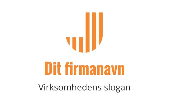 Moderne logo design med en stilisert bokstav J med oransje striper