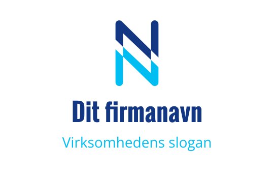 Moderne blå og teal logo med en stilisert bokstav N