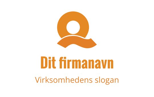 Moderne oransje logo design med sirkulær form og flytende linjer