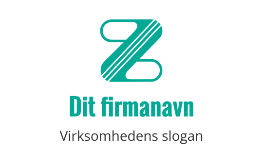 Moderne teal logo med en stilisert bokstav Z med linjer