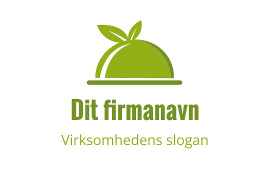 Moderne grønn logo med en rund kuppel og blader