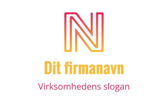 Moderne logo design med en stilisert bokstav "N" i gradientfarger