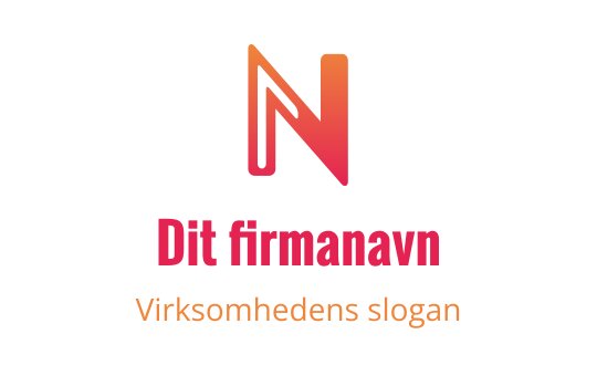 Moderne gradient logo design med en stilisert bokstav N
