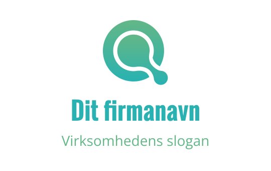 Moderne sirkulær logo design i gradient teal og aqua farger
