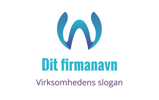Moderne blå og teal logo design med en stilisert bokstav W
