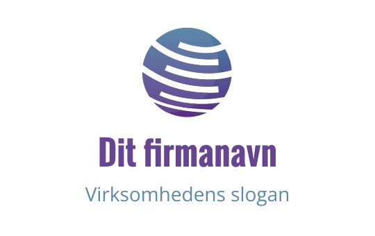 Moderne globus logo design med lagdelte blå og lilla striper