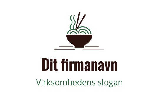 Moderne logo design av en bolle med nudler med spisepinner og damp