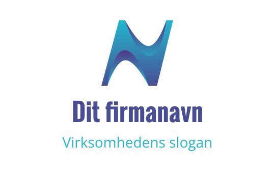 Moderne blå og teal logo design med flytende bølgeelementer