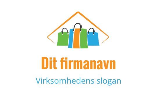 Fargerik logo design av handleposer med diamantformet omriss