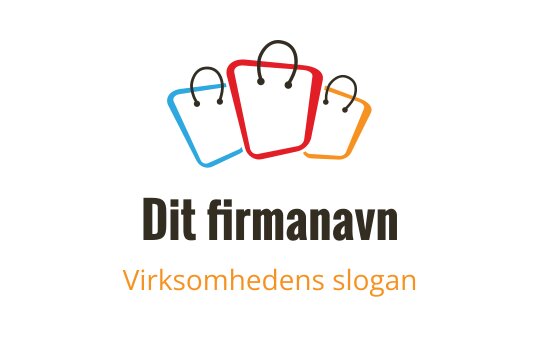 Fargerik logo design med handleposer i en moderne og leken stil
