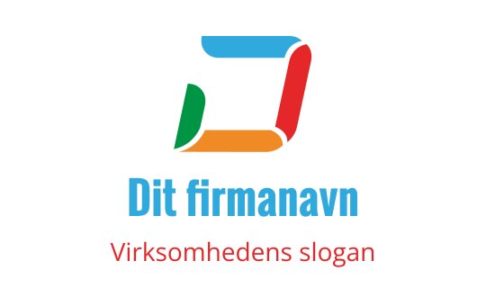 Fargerik geometrisk logo med avrundede former og moderne typografi