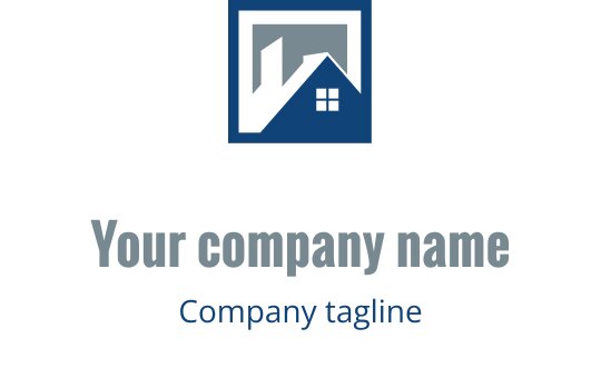 Teal logo med en stilisert taksilhuett