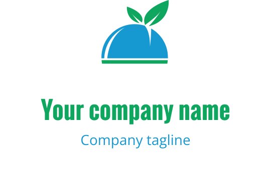 Moderne blå og teal logo med stiliserte klokker