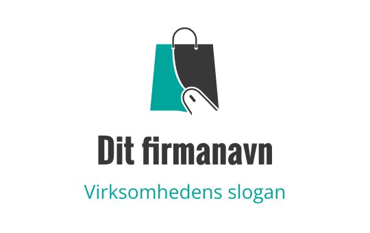 Stilig logo design for handlepose med moderne fargepalett