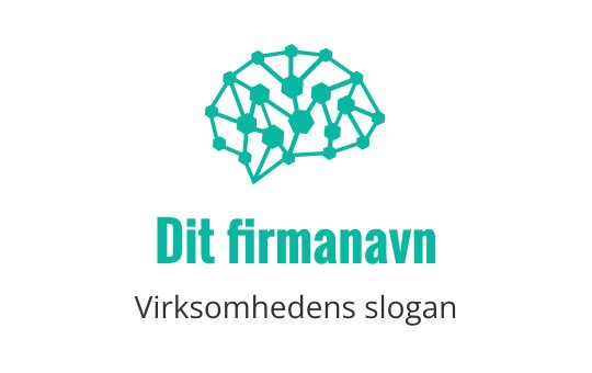 Moderne hjerne logo design med sammenkoblede noder i teal