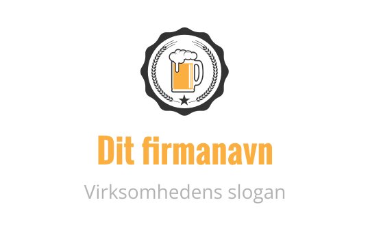 Vintage merke logo design med ølkrus og stjerneakenter