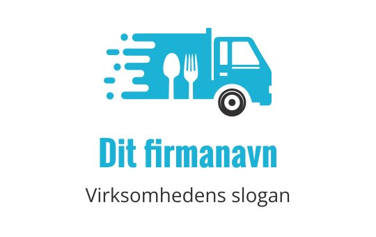 Levering af mad logo