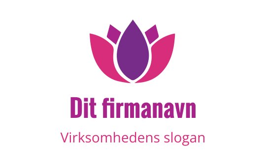 Elegant lotusblomst logo design i rosa og lilla nyanser