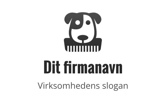 Dog-grooming logo