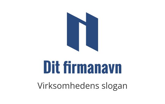 Moderne blå logo med en stilisert bokstav "N