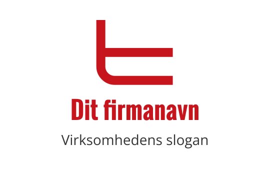 Moderne rød og svart logo design med stilisert bokstav "T