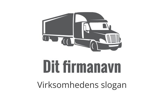 Fet lastebil logo design med strømlinjeformet silhuett og moderne typografi